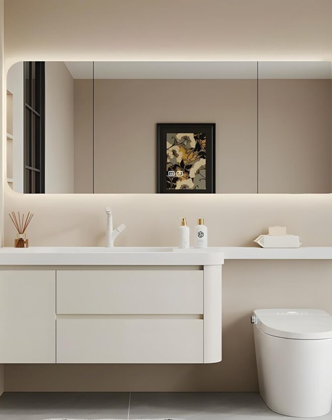 Kadaligh Aalto 32" Floating Bathroom Vanity - Matte White