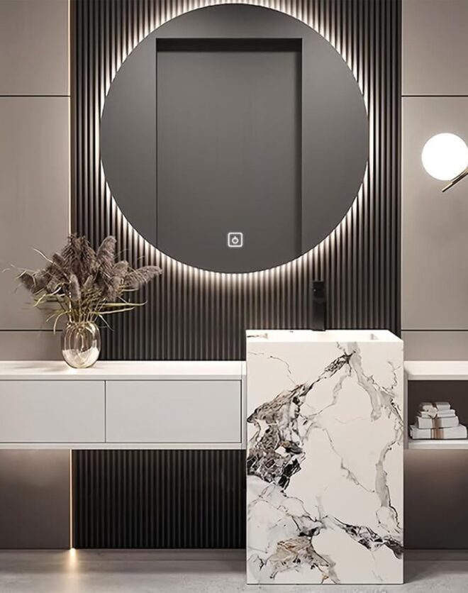 Kadaligh Sora 72" Floating Bathroom Vanity - Light Gray Matte